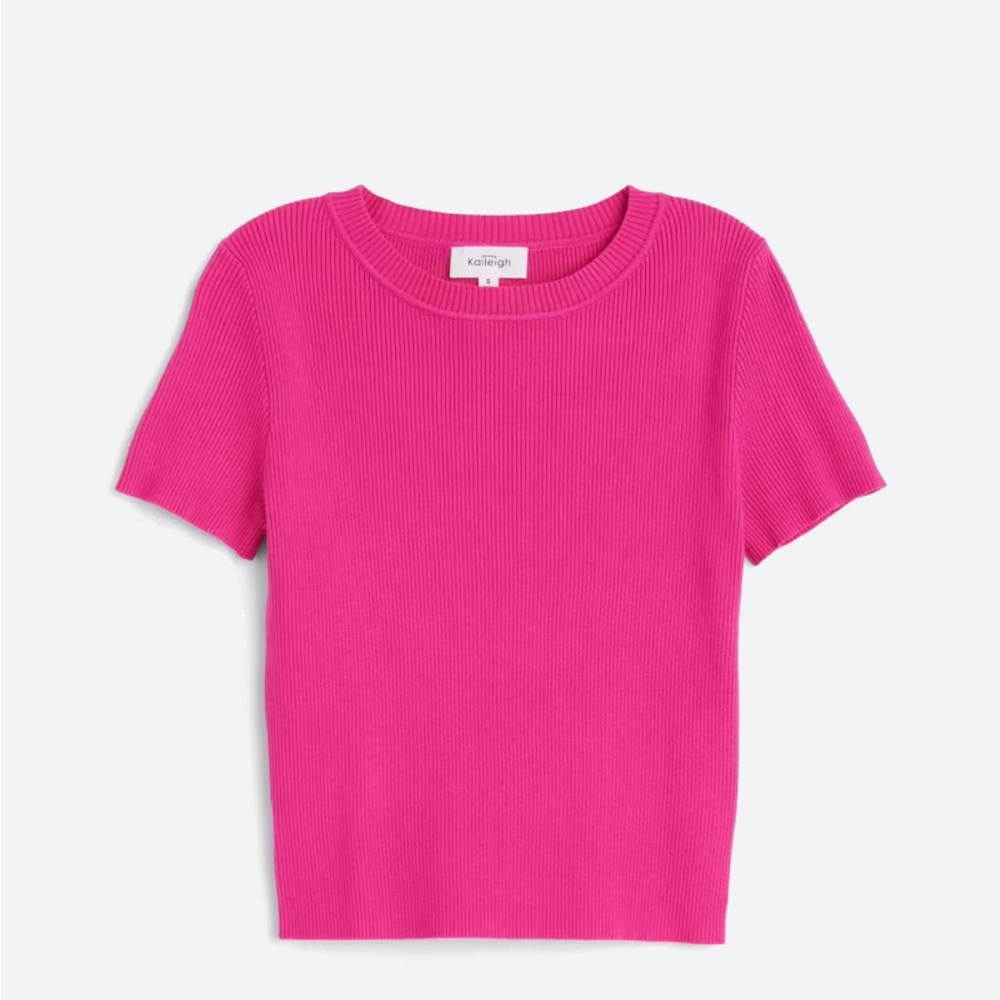 NWOT Kaileigh Hasselt Short Sleeve Knit Top